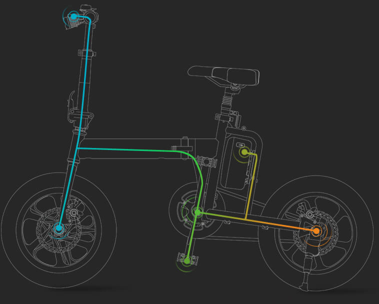 Wie ihre Namen andeutet, bedeutet den Elektromodus erließ Airwheel R5 elektrische Assist Fahrrad komplett von angetrieben wird Lithium-Ionen-Akku. 